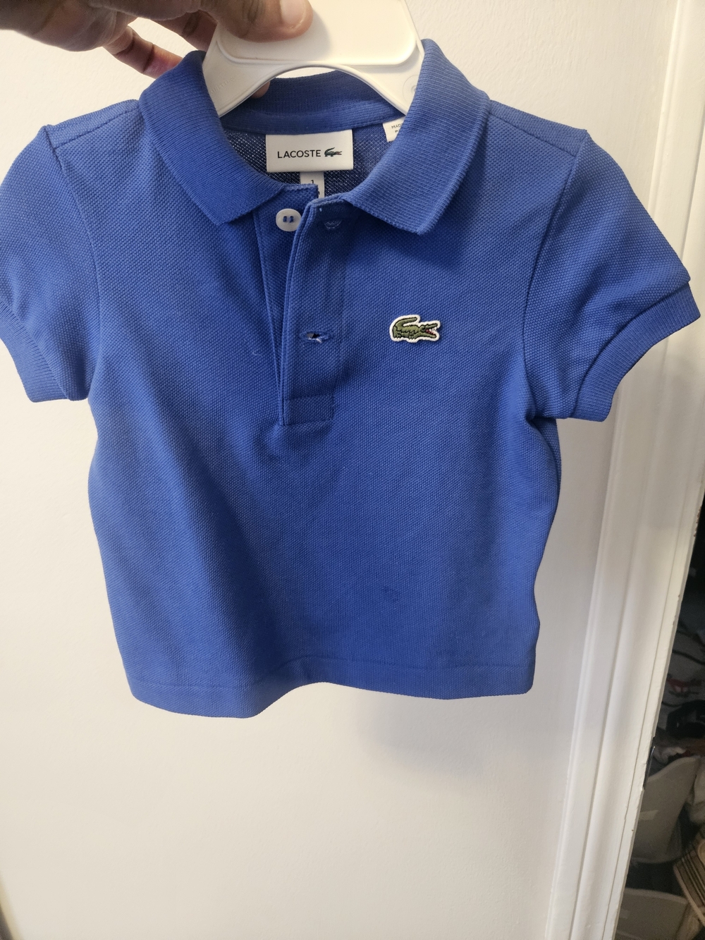 Lacoste Royal Blue Kids Polo with Logo
